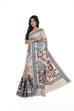 Handloom Tassar Saree Made Coloure Comfortable,Lightweight Ethnic Wear Saree For Women'S With Unstiched Blouse Piece, (Saree-5.5Mtr, Unstiched Blouse - Image 4